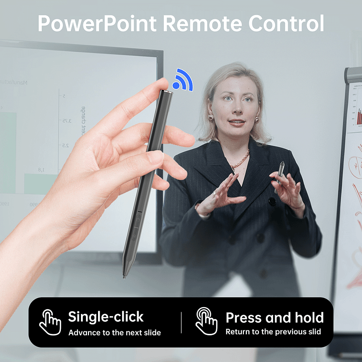 Stylus Pen for Surface, Bluetooth, 4096 Levels Pressure Sensitivity, Palm Rejection. 