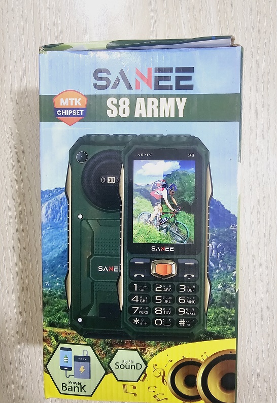 Sanee S8 Army Button Phone 6000mAh Dual Sim. 