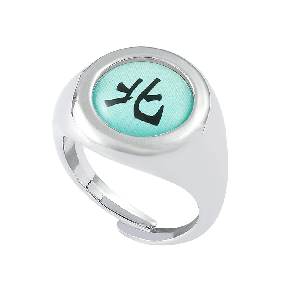 【beauty code store】Naruto Akatsuki rings Sharingan Sasuke Deidara Obito Ninja unisex Halloween cosplay gifts. 