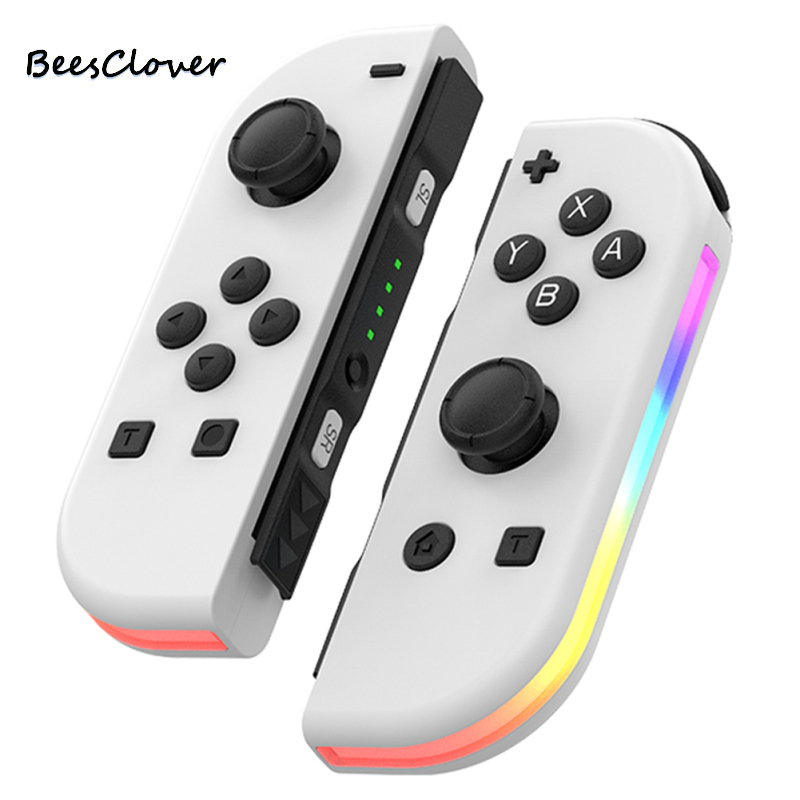 BeesClover Games Controller Wireless Color RGB Lighting Game Console Handheld Console With Dual Vibration Wake-up Compatible For Switch. 