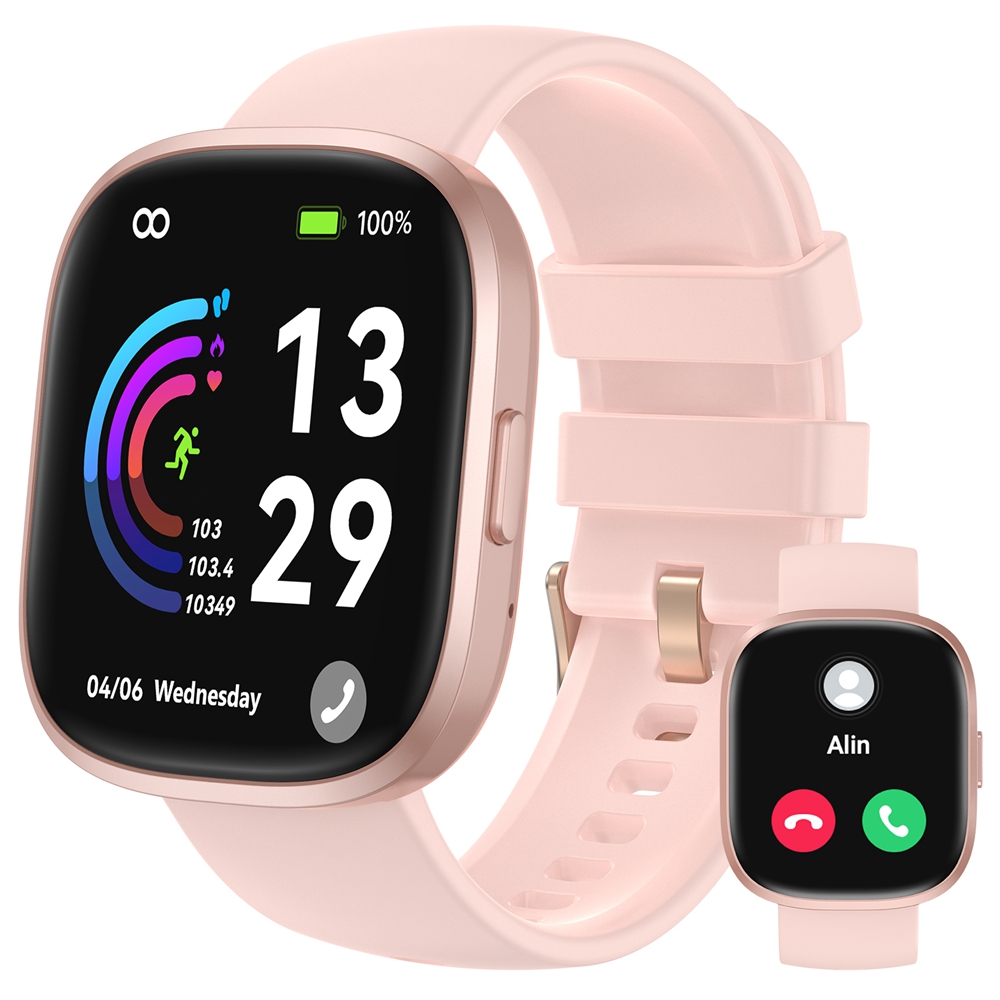 anyloop W7 1.83 HD Smart Watch with Bluetooth CallSmart AI Voice Assistant IP68 Waterproof Outdoor Health Monitoring SmartWatch