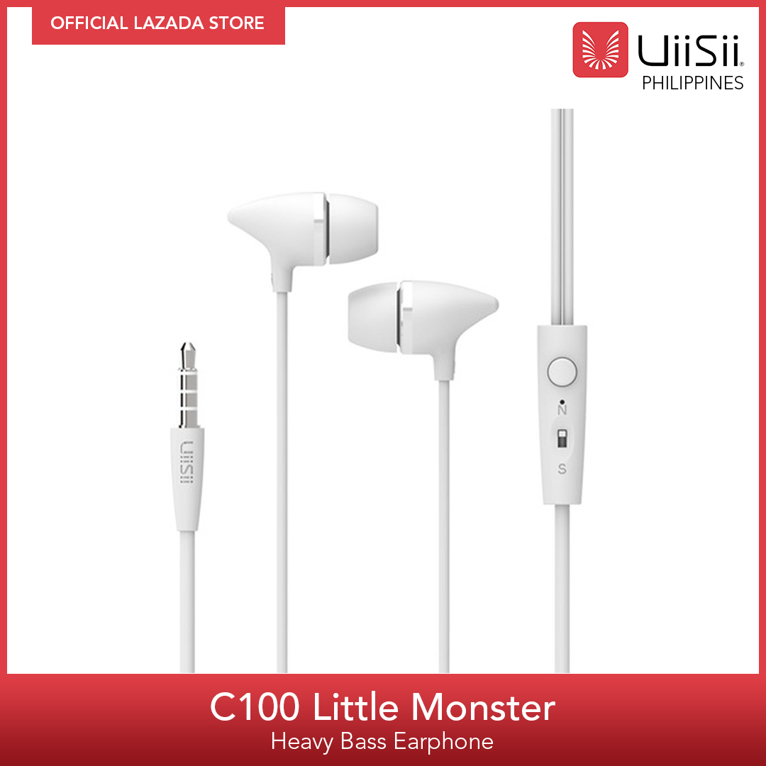 UiiSii C100 In Ear Headphones with Microphone-White