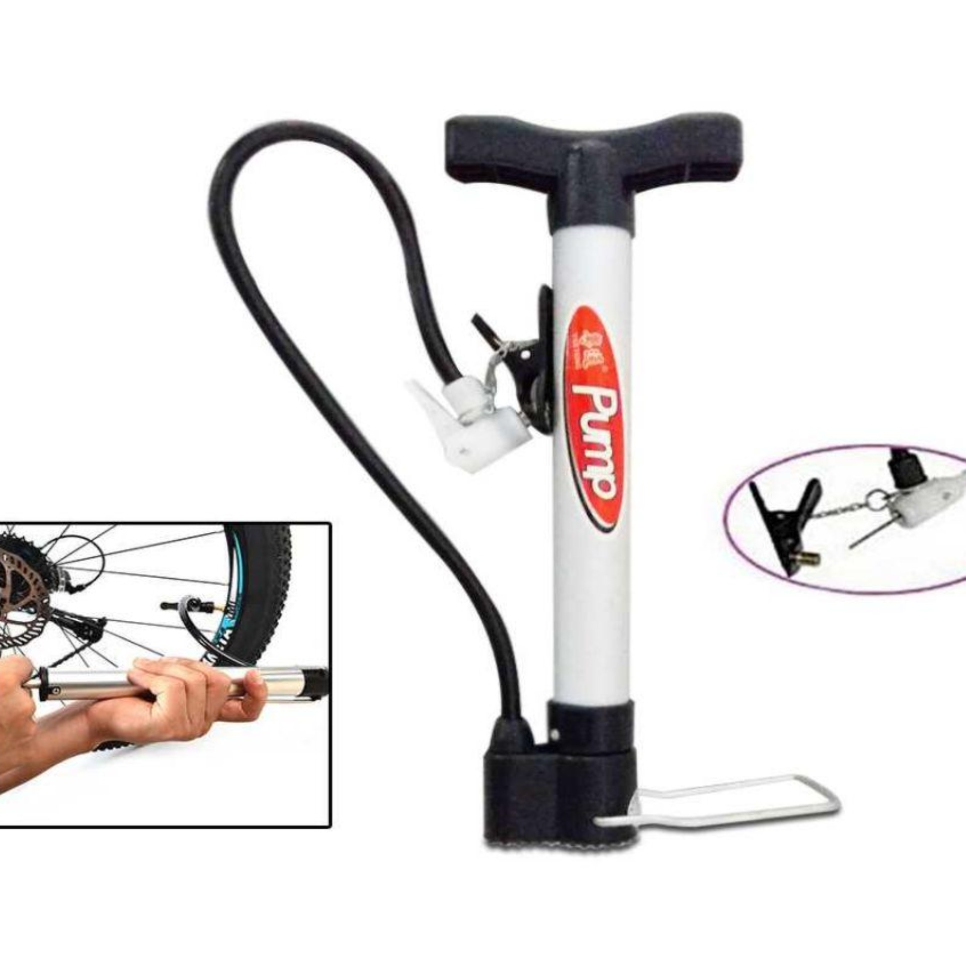 3 in 1 Aluminium pumper Mini hand pumper for cycle Bike and Football Daraz .bd