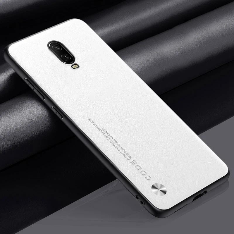 New Phone case OnePlus 6 6T Carbon Fibre Leather Silicone Shockproof Protection Casing For One Plus 6T 6 OnePlus6 T Back cover. 