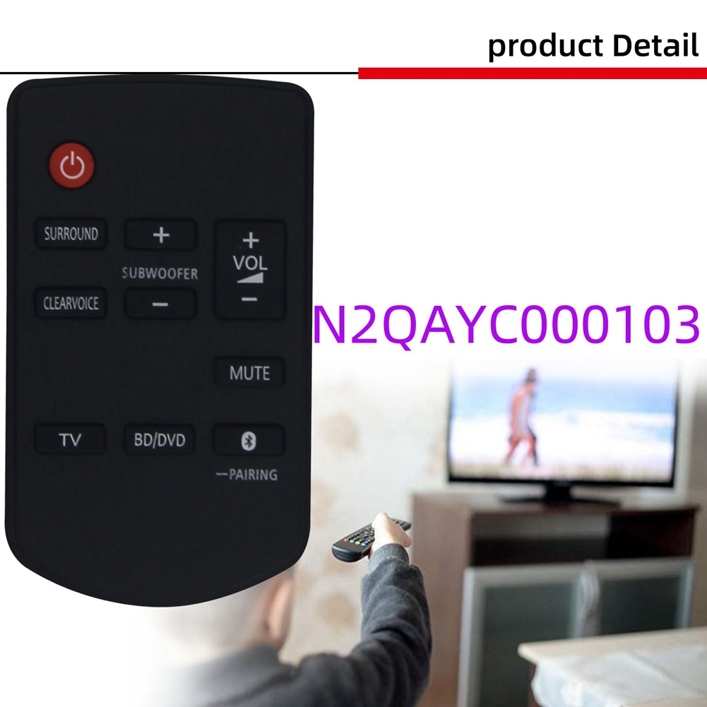 Remote Control Replacement Remote Control for Panasonic SC-HTB18EG-K SC-HTB18 SC-HTB18EB-K Home Theater Audio System N2QAYC000103. 