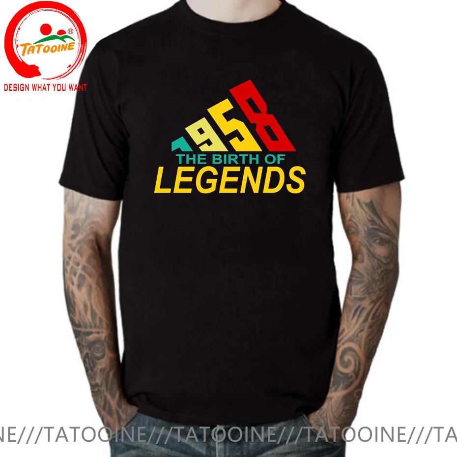 Retro Classic Birthday 1958 Limited Edition T-Shirt Vintage Grunge Legends Born in 1958 T-Shirts Men The Birth Of 1958 Tee Shirt. 