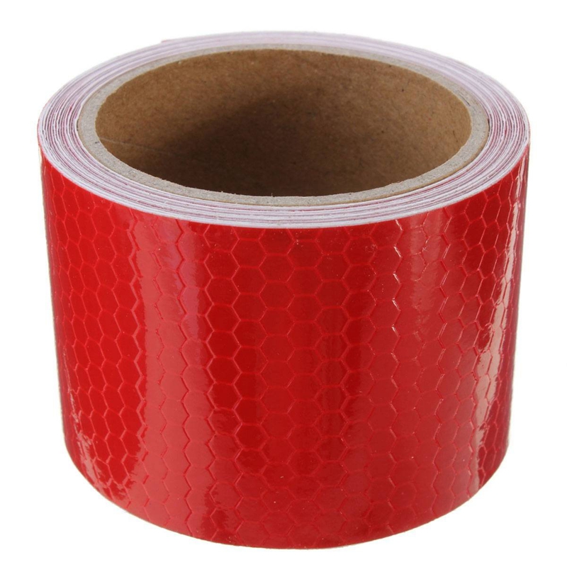 5cm x 3m Tape Warning Tape Reflector Tape Security Tape, Red. 