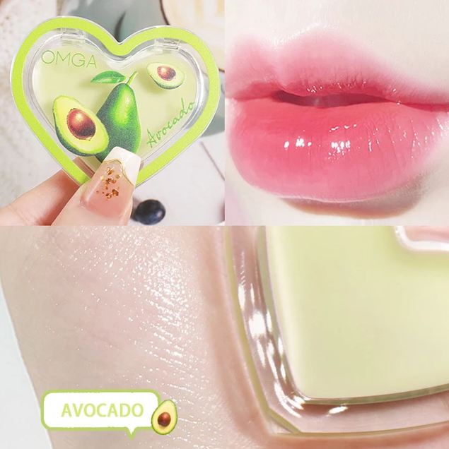 OMGA Heart Shape Fruit Lip Balm