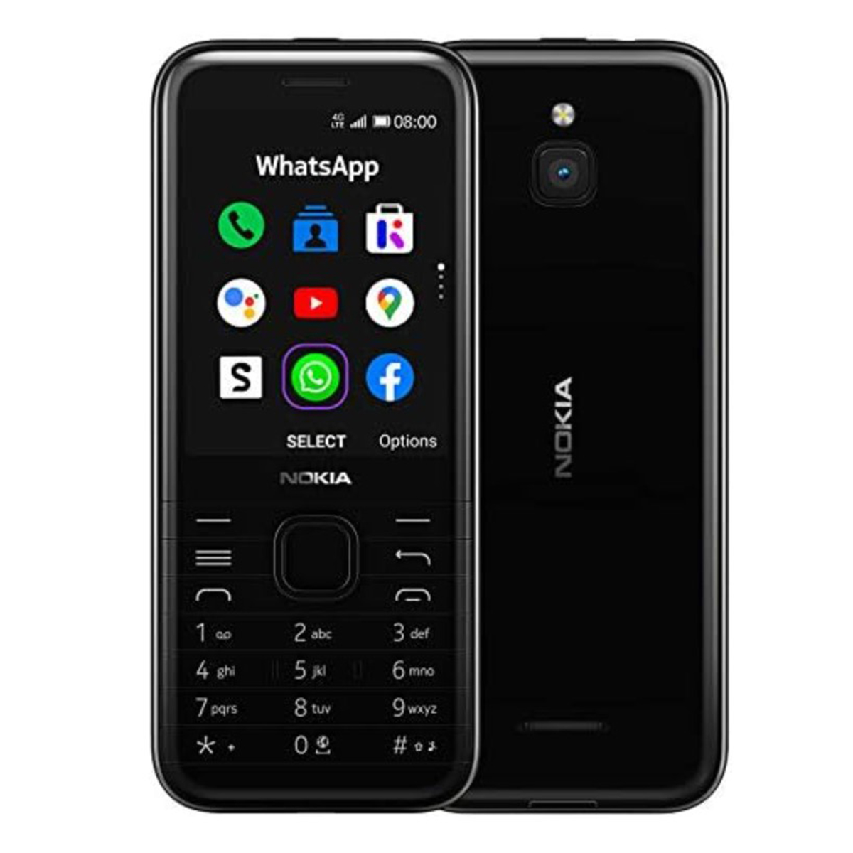 Nokia 8000 Ds (2020) 4G kaios supported Features Phone wifi hotsport youtube supported