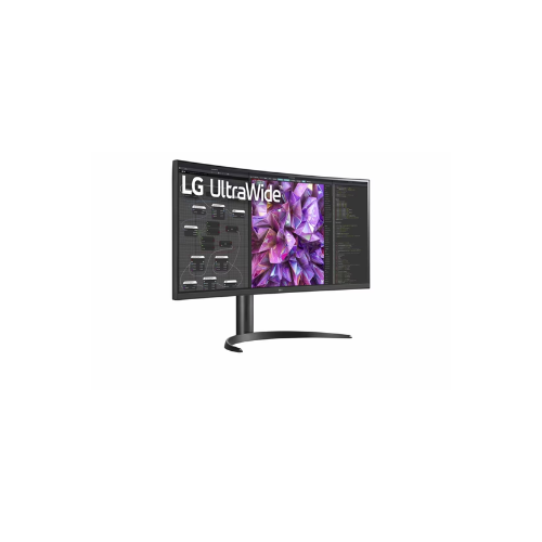 LG 34WQ75C-B 34 Inch QHD IPS,Dual HDMI, DP, USB-C, Quad USB, LAN Black Curved Gaming Monitor. 