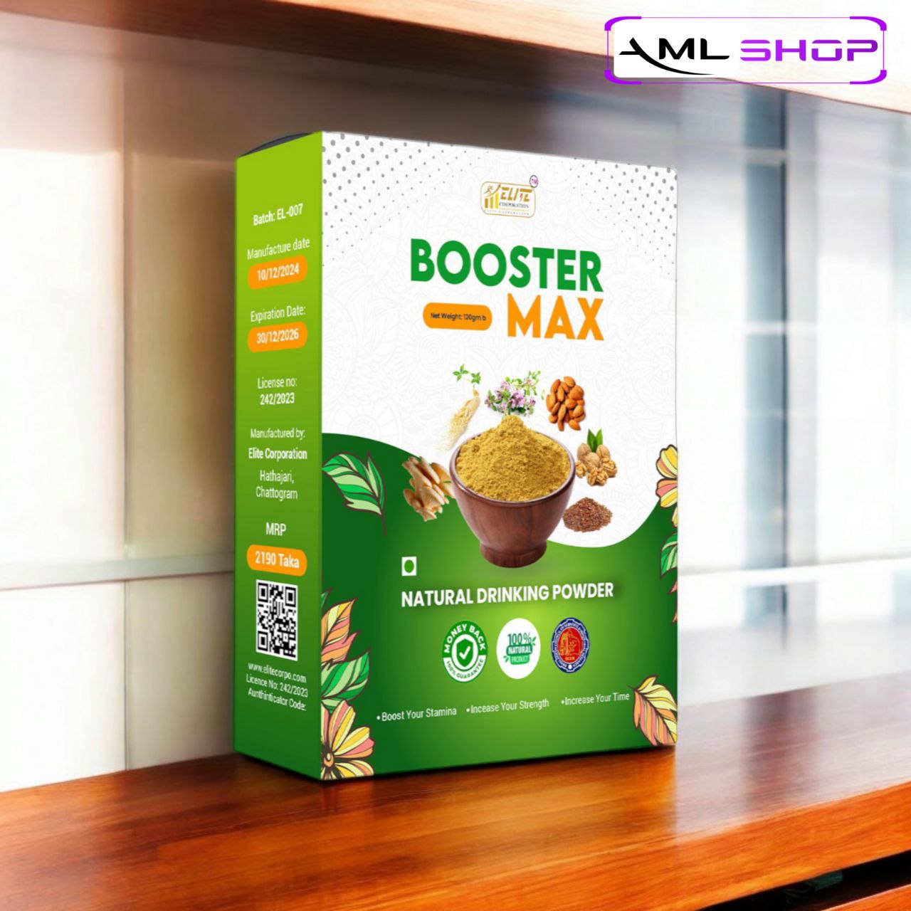 Booster Max - Natural Vitality & Stamina Blend. 
