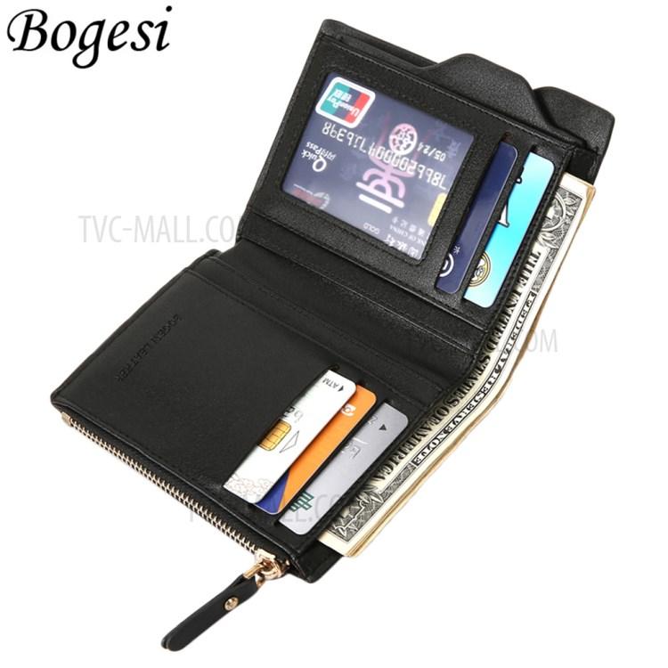Bogesi Original Artificial Leather Wallet  Color Black. 