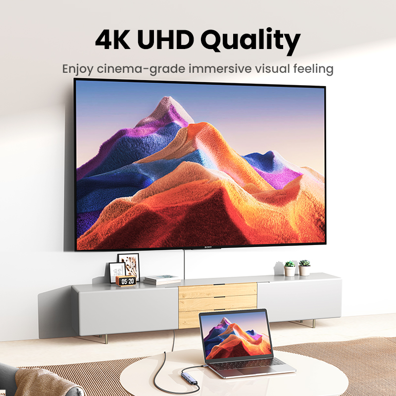 UGREEN Revodok 5-in-1 USB-C Hub with 4K HDMI, 100W PD, 3 USB-A Data Ports, USB C Hub Multiport Adapter for MacBook Pro/Air, iPad Pro, iMac, Surface, XPS, Thinkpad, Galaxy. 
