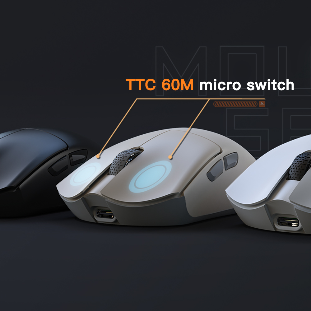 Darmoshark M3 Official Store Gaming Mouse Wireless Bluetooth 26K DPI PAM3395  Sensor TTC Micro Switch For Computer Laptop PC. 
