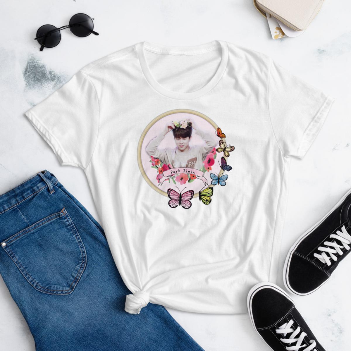 Bts Jimin Flower Crown T-Shirt