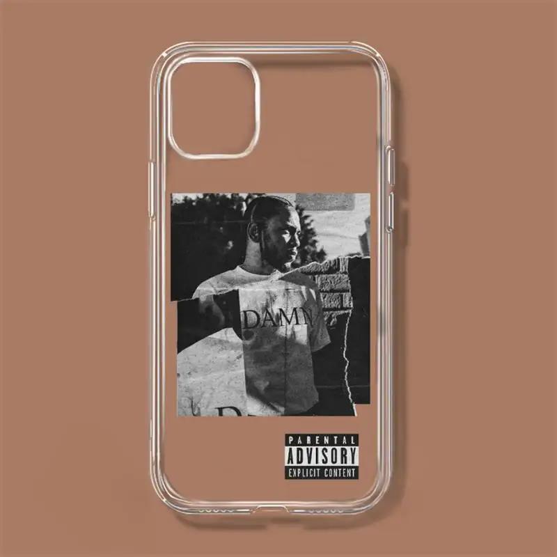 Kendrick Lamar Phone Case For iPhone 11 12 Mini 13 1happy4 Pro XS Max X 8 7 6s Plus 5 SE XR Transparent Shell. 
