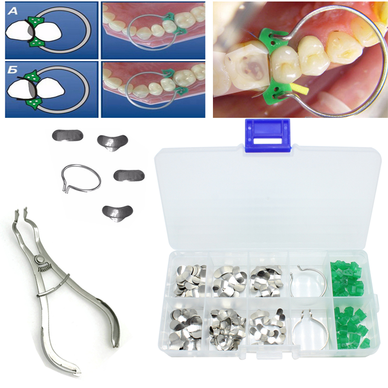 Box Of 100 Dentl Sectionl Contoured Mtrices With Kuwit