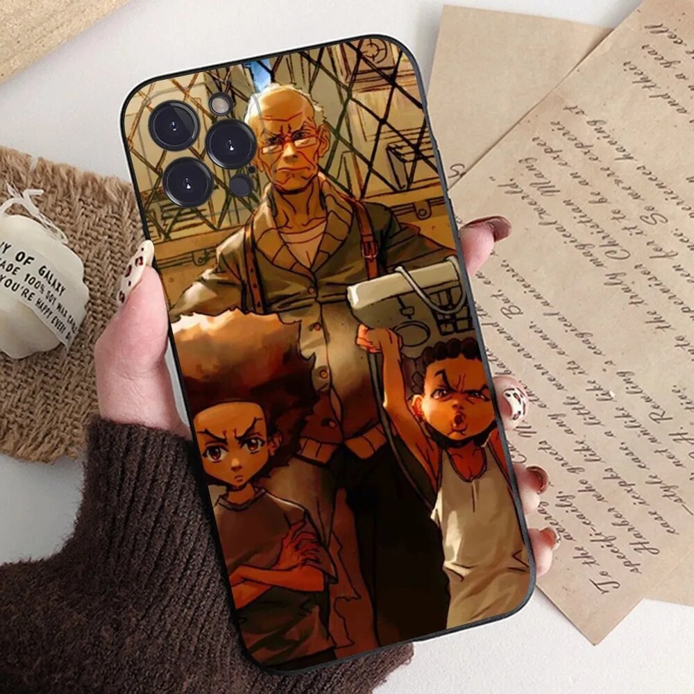 The Boondocks Phone Case Silicone Soft For Iphone 15 14 13 12 11 Pro Mini XS MAX 8 7 6 Plus X XS XR Cover. 