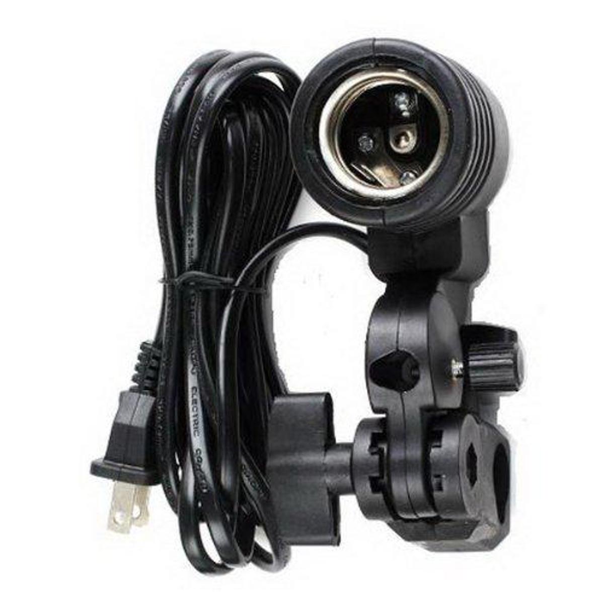 Neewer Photo Studio E27 Bulb Holder Ac Socket Light Stand Mount Umbrella Swivel Bracket - Ring Light