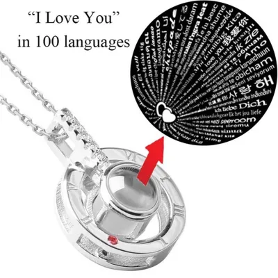 Chain with i love hot sale you in 100 languages