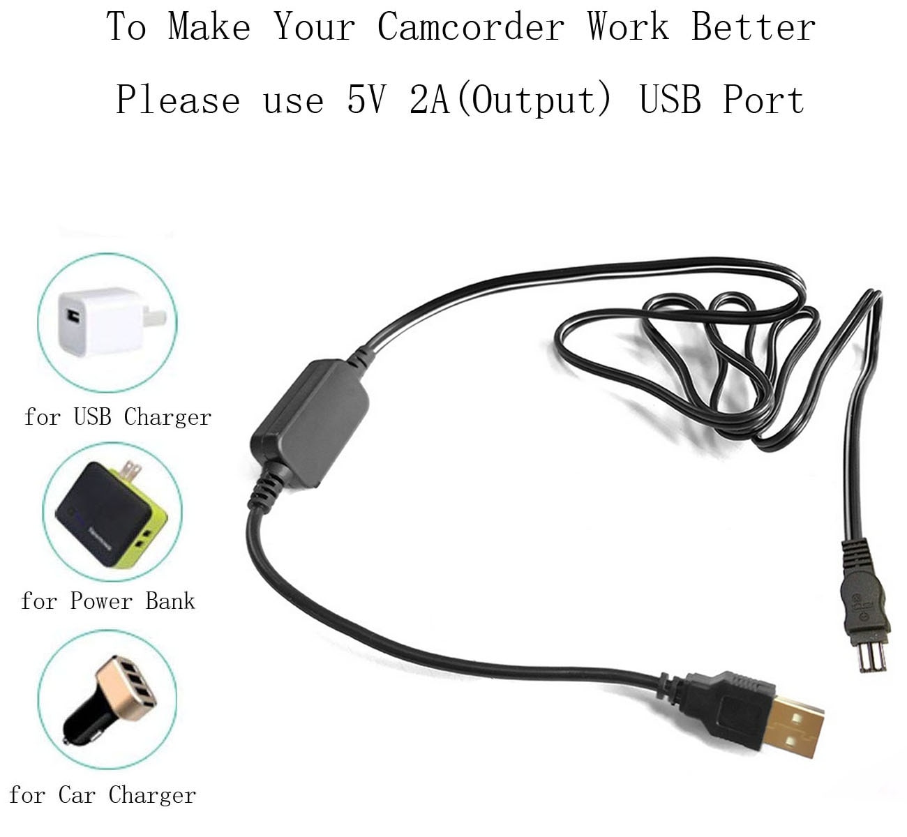 AC Power Adapter Charger for Sony HXR-MC1500, HXR-MC1500P, HXR-MC1500E, HXR-MC2000, HXR-MC2500, HXR-MC2500E AVCHD Camcorder. 