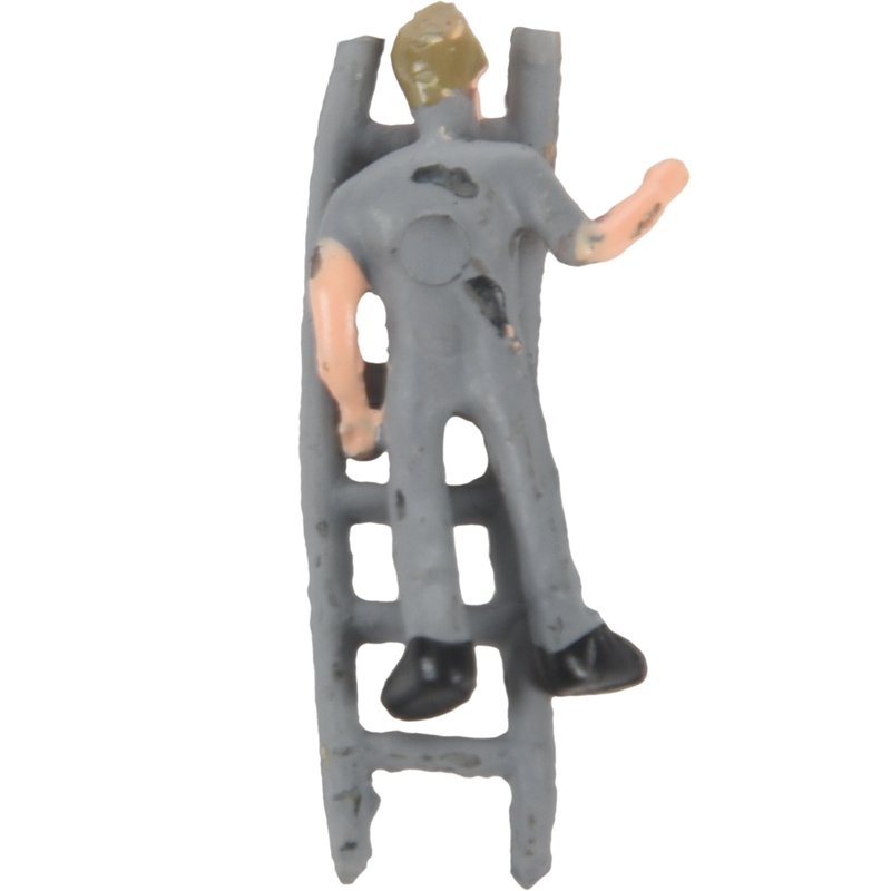 25pcs 1:87 Figurines Painted Figures Miniatures of Railway Workers with Bucket and Ladder