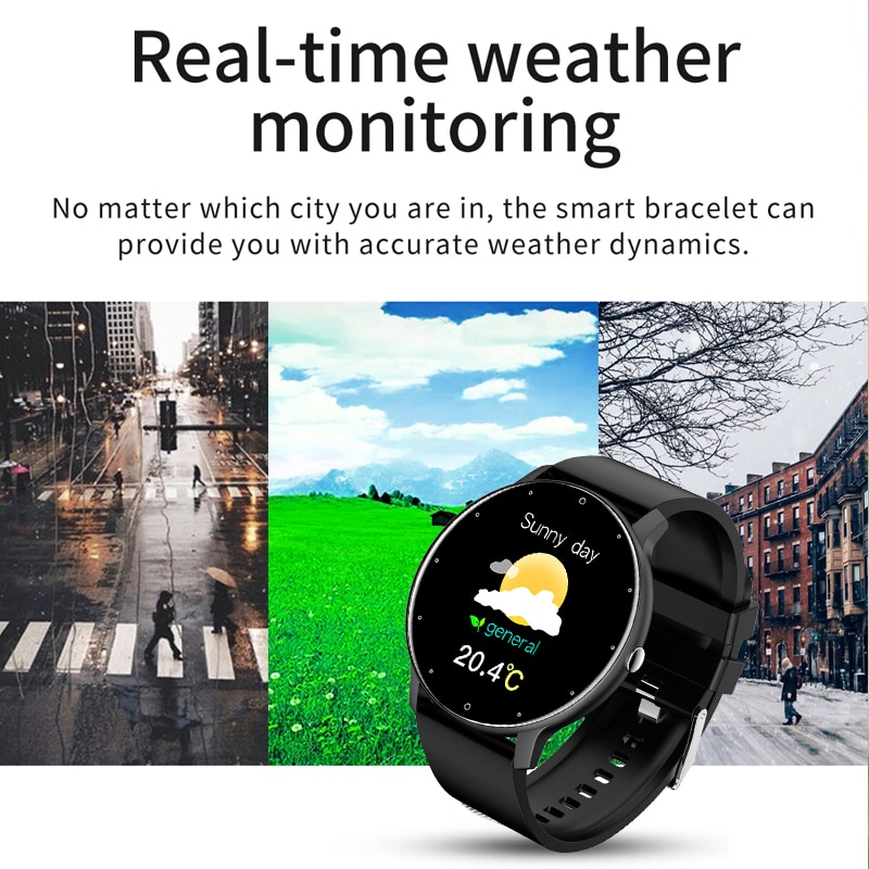 LIGE 2023 New Smart Watch Men Full Touch Screen Sport Fitness Watch IP67 Waterproof Bluetooth For Android ios smartwatch Men+box. 