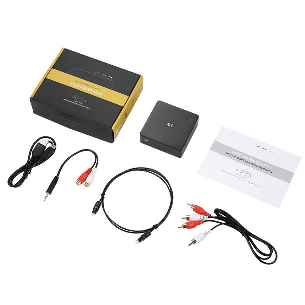 Mini Bluetooth Music Receiver Stereo Digital Wireless Audio Receiver Support NFC DAC AptX RCA. 