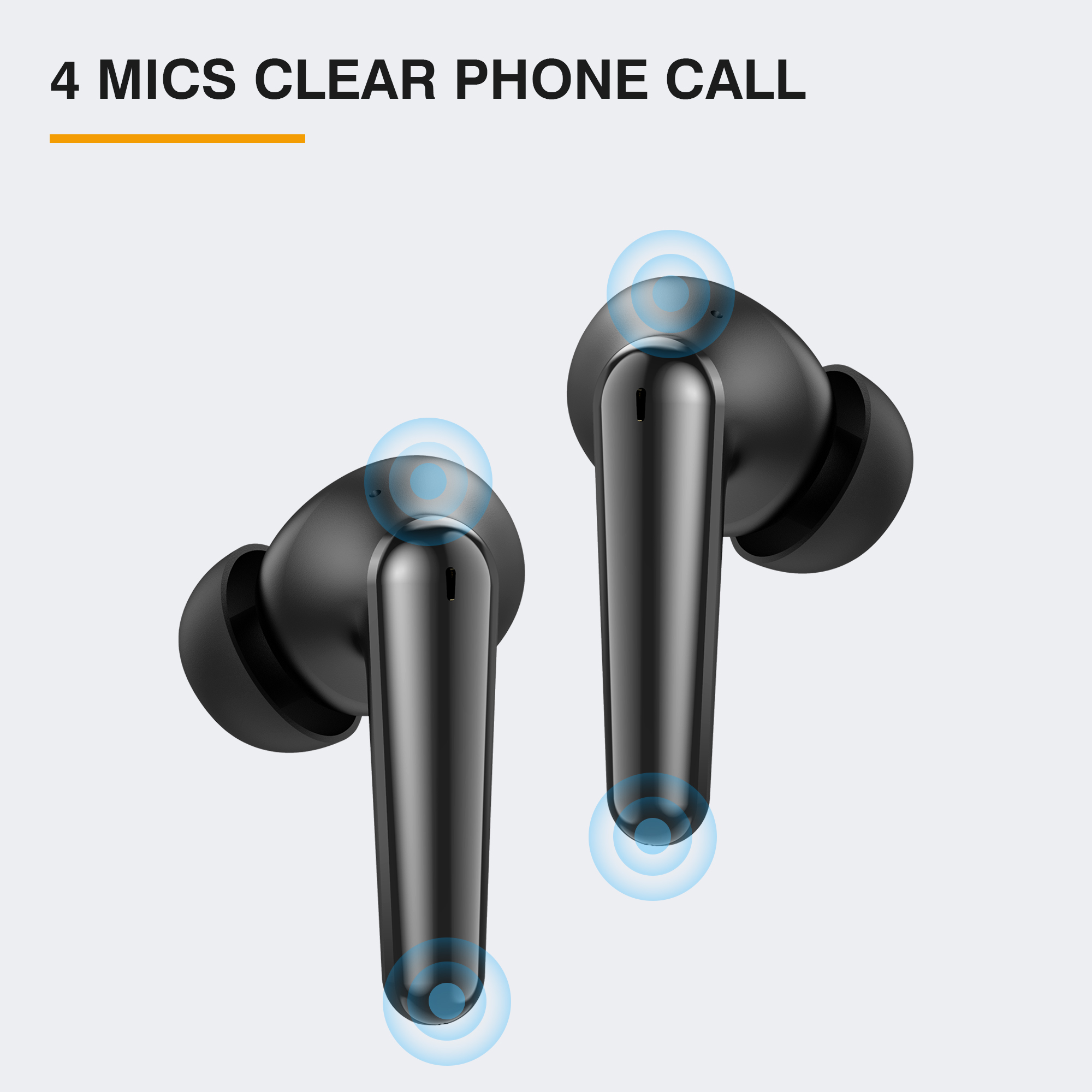 Tranya TWS T30 Ultra Low-latency Game Mode True Wireless Earphones Bluetooth. 