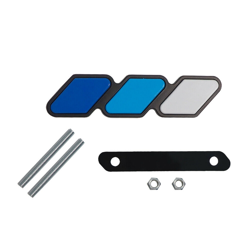 【Xiaofeng】for Toyota Sequoia Highlander Front Grille Badge Tri-Color Emblem Badge with Mounting. 