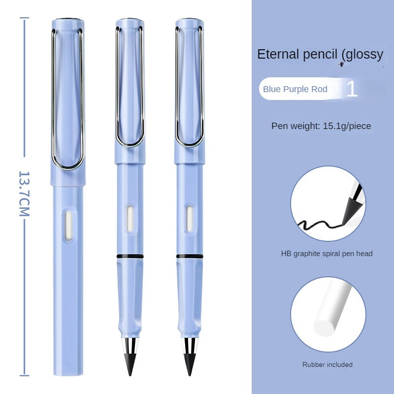 Unlimited/Infinity Magic Pencil with Eraser and Replacement Nibs, Tree-Friendly Cute Forever Pencil for Kids Writing, Sketch, Drawings Inkless Pen for Flawless Handwriting: Effortless and Timeless Pencil. 