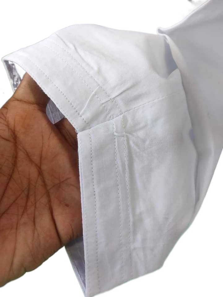 White Color Islamic Items Comfortable Solid Cotton Regular Fit Loose Pajama for Men. 