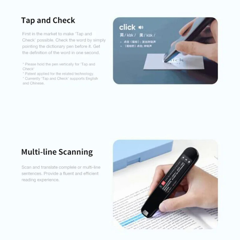 Youdao Language Translator Pen 3 Pro Scanning Dictionary Pen For Language Learner Multilingual Translated Pen（English Interface). 