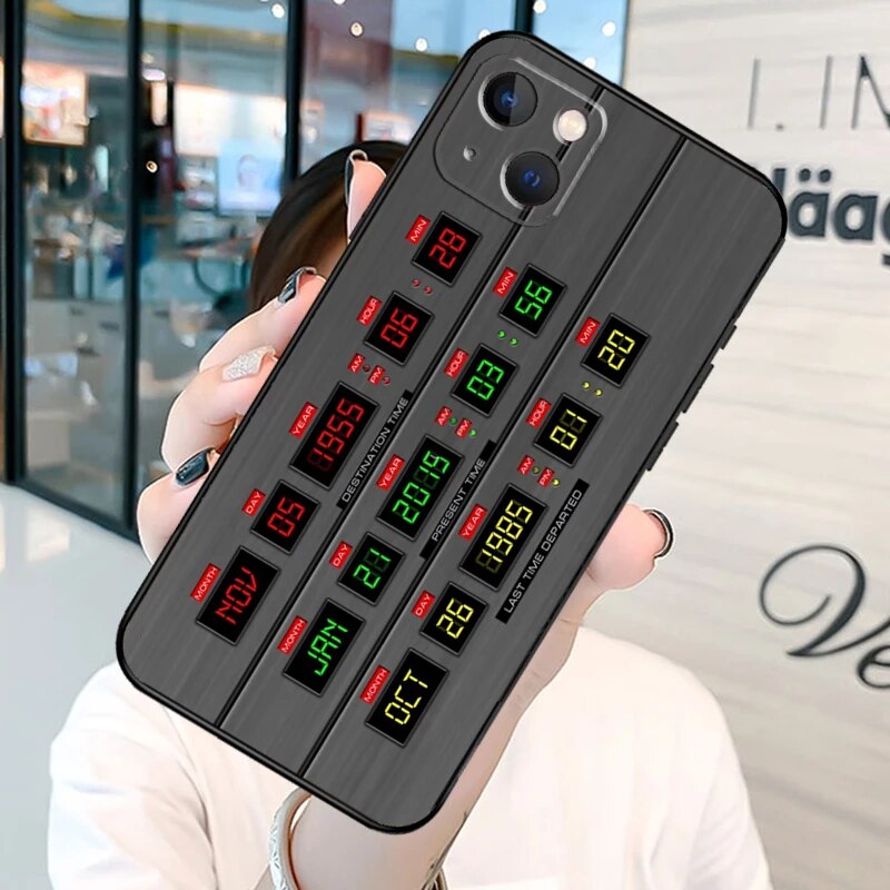 Back to the Future Flux Capacitor Phone Case For iPhone 13 12 Mini 11 14 15 Pro Max SE 2020 7 8 Plus X XS Max XR Cover Shell. 