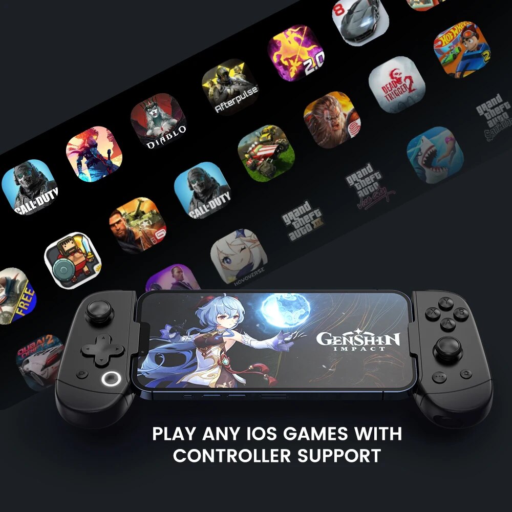 LEADJOY M1B Mobile Phone Gamepad Gaming Controller for Apple iPhone Cloud Gaming Xbox Game Pass, STADIA, XCloud, GeForce Now. 