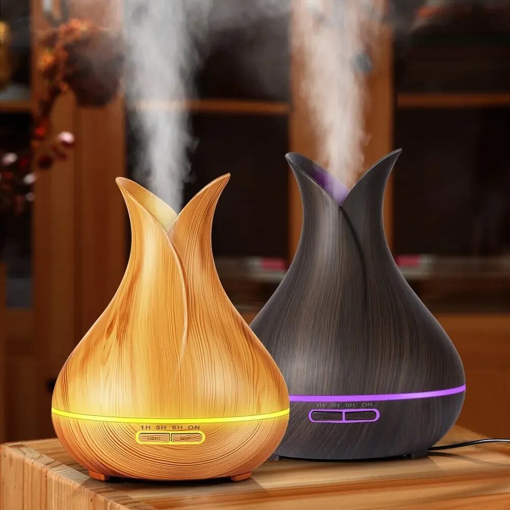 Tuya Smart Humidifier with Colorgul LED Light WiFi Aroma Diffuser Timer Wireless Control Work with Alexa Google Home Compatible. 