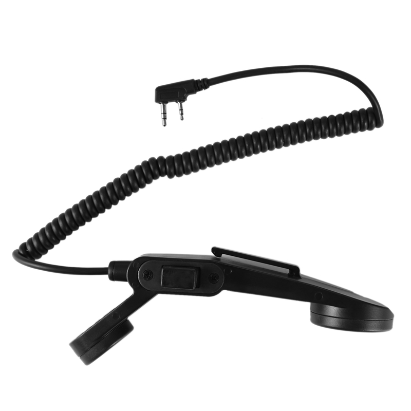 H250 Handheld Speaker Microphone PTT For Baofeng UV-5R 5X UV-GT-DM-5R Plus TYT Retevis Two-Way Radio. 