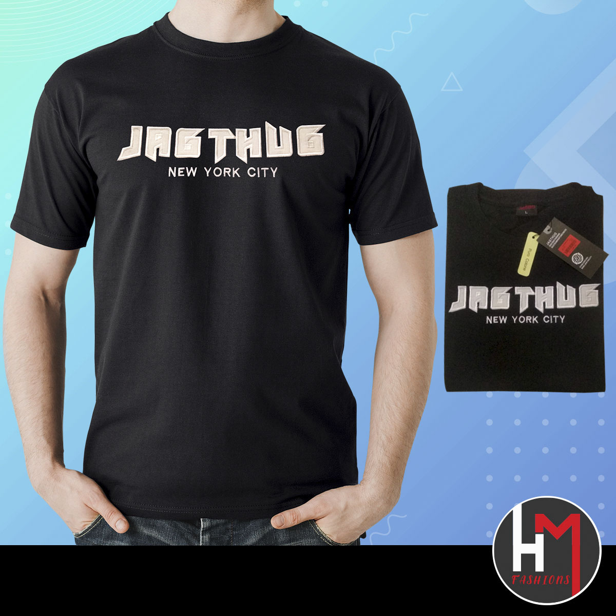 JAG THUG Cotton Half Sleeve T-Shirt for 