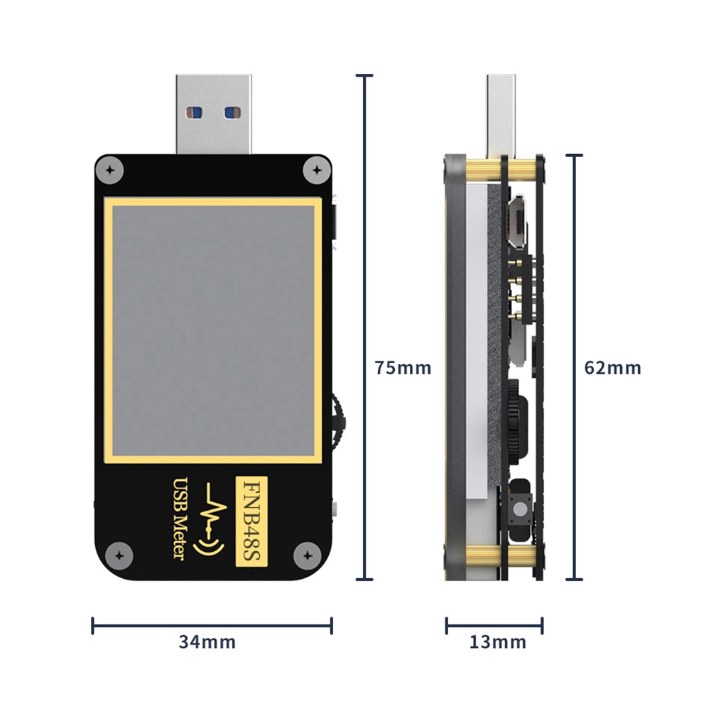 FNB48S USB Capacitance Voltage Tester Without Bluetooth. 