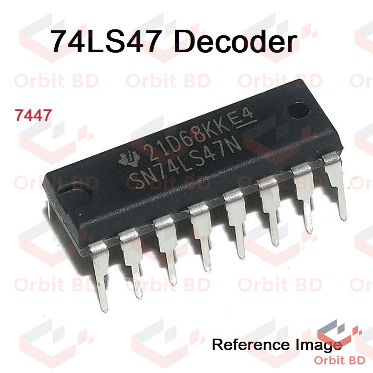 2Pcs- 7447 SN74HC47N 74HC47 74LS47 Decoder IC Dual In Package DIP 16 Pin IC Electrical Circuitry & Parts