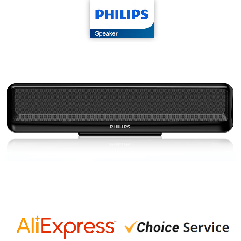 Philips SPA2100 Powerful Bluetooth Speaker Bass Wireless Subwoofer Waterproof Sound Box New Mini Portable for Computer