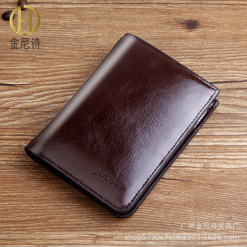 New Men's Zipper Wallet, High end Multi functional Change Bag, Large Currency Wallet. 