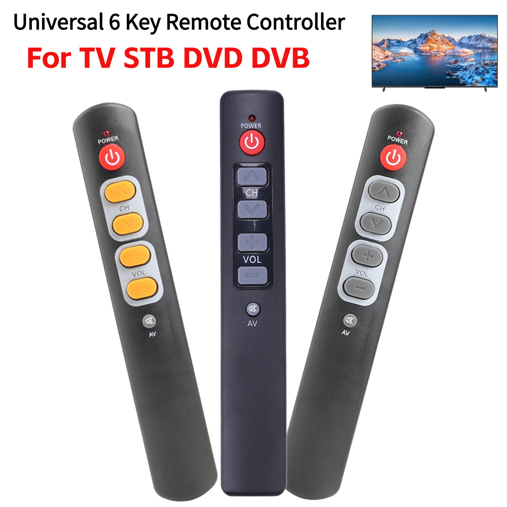Universal 6 Key Learning Remote Controller For TV STB DVD DVB HIFI Professional TV Learning Remote Switch Smart Home Accessories