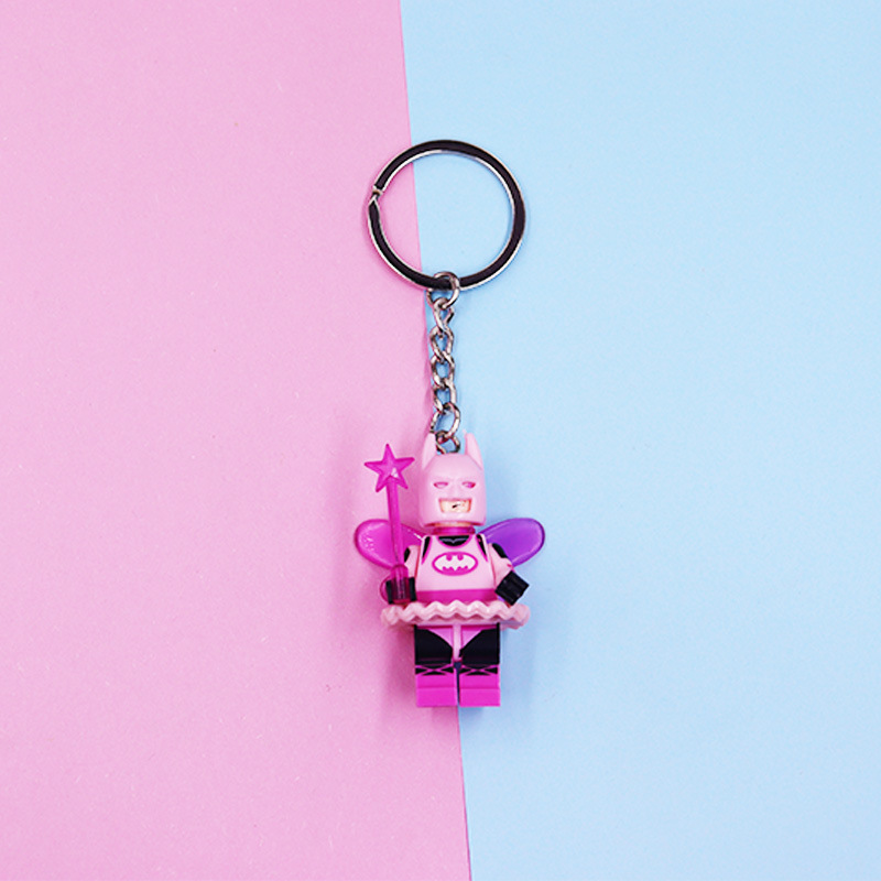 [ New ] Toy Story Keychain Buzz Lightyear Marvel Spider-Man Batman Donald Duck Mickey Mouse Model Pendant. 