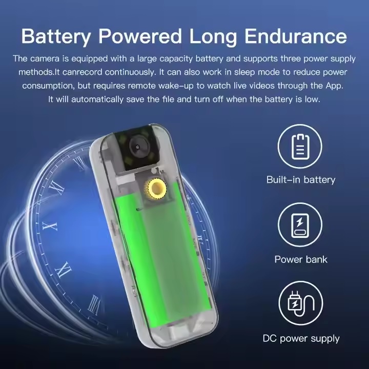 New 3MP O-KAM Pro - Apps  Mini 4G Camera Compact Wireless Device with eight-Hour Continuous Recording  CCTV Camera. 