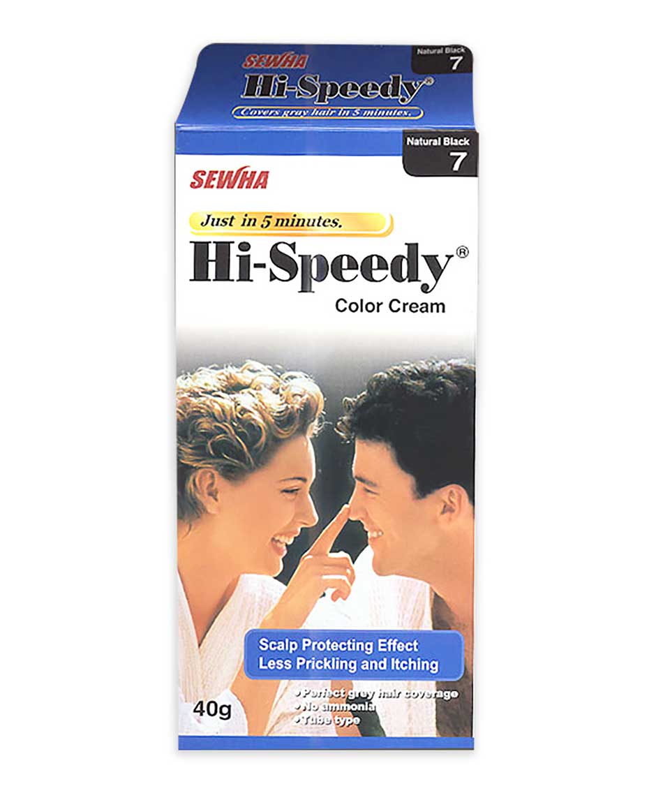 Sewha Hi Speedy 7 Natural Black Hair Color Cream 40g