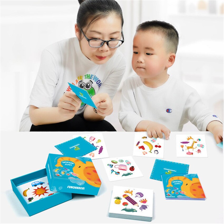 【happy one】Memory Matching Game Pairing Card Puzzle Toy Parent-child Interactive Party Board Games Kids Early. 
