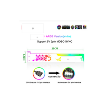 Graphics Card Support RGB GPU Holder Bracket. 