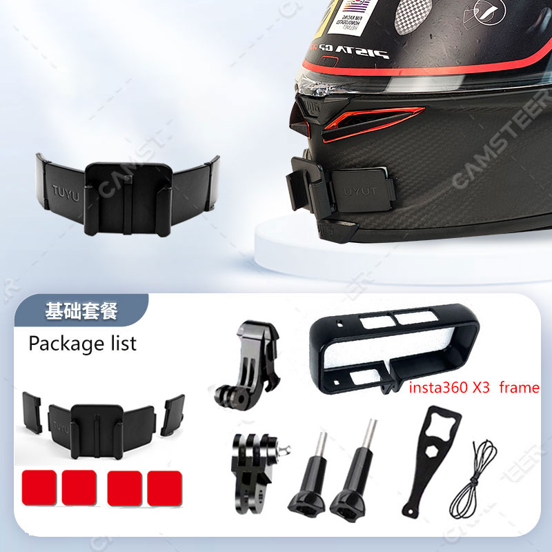 2024 Motorcycle Helmet Chin Mount for GoPro Max Hero 12 11 10 9 8 Insta360 X4 X3 One RS X2 Ace Pro DJI AKASO Camera Accessories. 