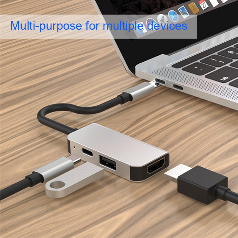 【VisioN Shop】Bkscy Type-C HDMI Docking Usb Splitter Type-C Multi-function Hub Adapter for Pro for Huawei Matebook. 